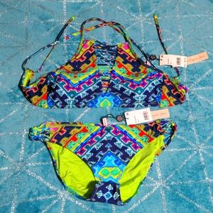 NWT Nanette Lepore Swim 2-Piece Bikini, Size Large